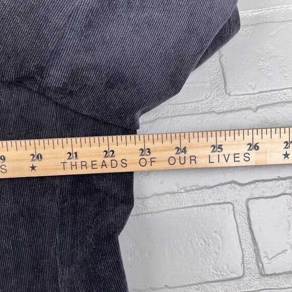 Chaps Blazer Men 44R Black Corduroy Classic Retro Academia Jacket Stretch Poly - Picture 10 of 14
